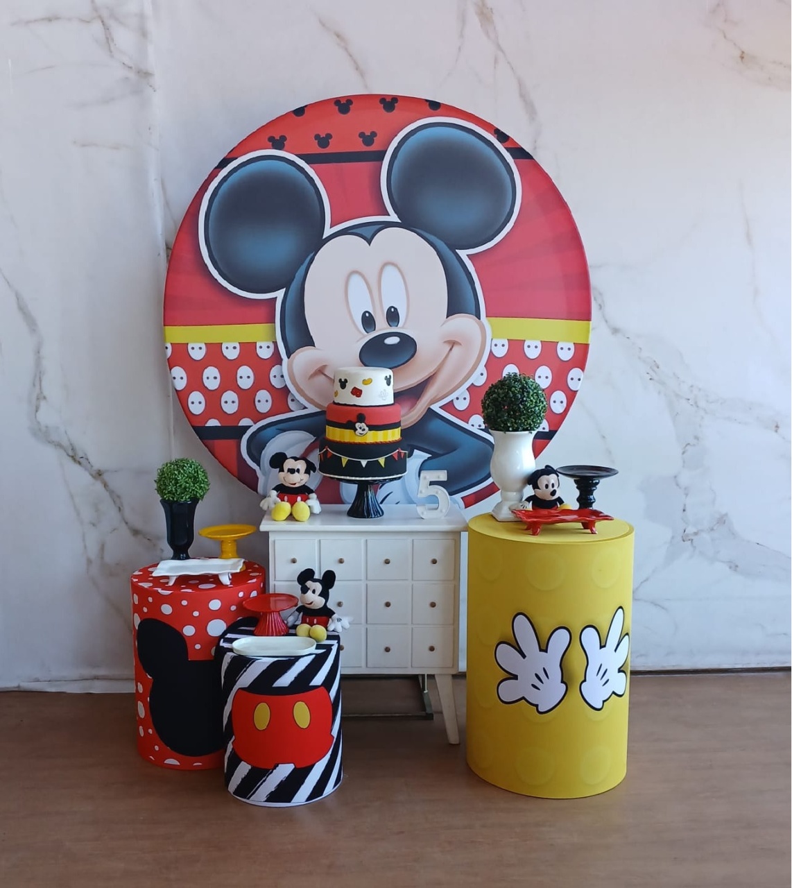Kit Ouro Mickey Vermelho - Cantinho da Cris Reis