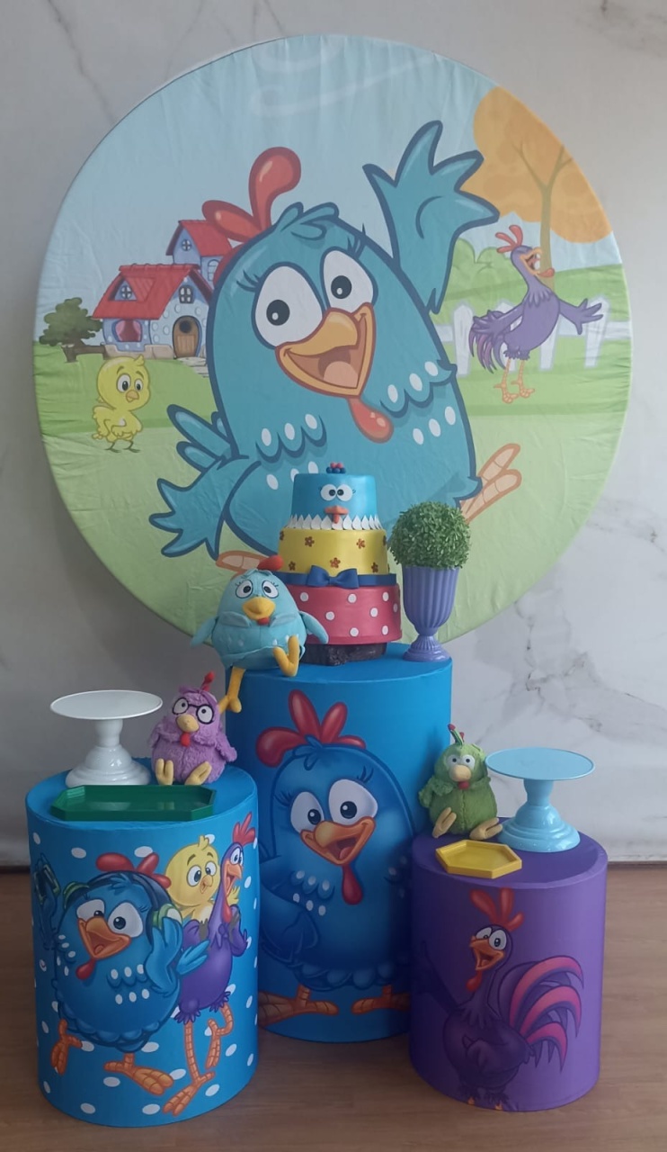 Kit Prata Galinha Pintadinha Menino  - Cantinho da Cris Reis