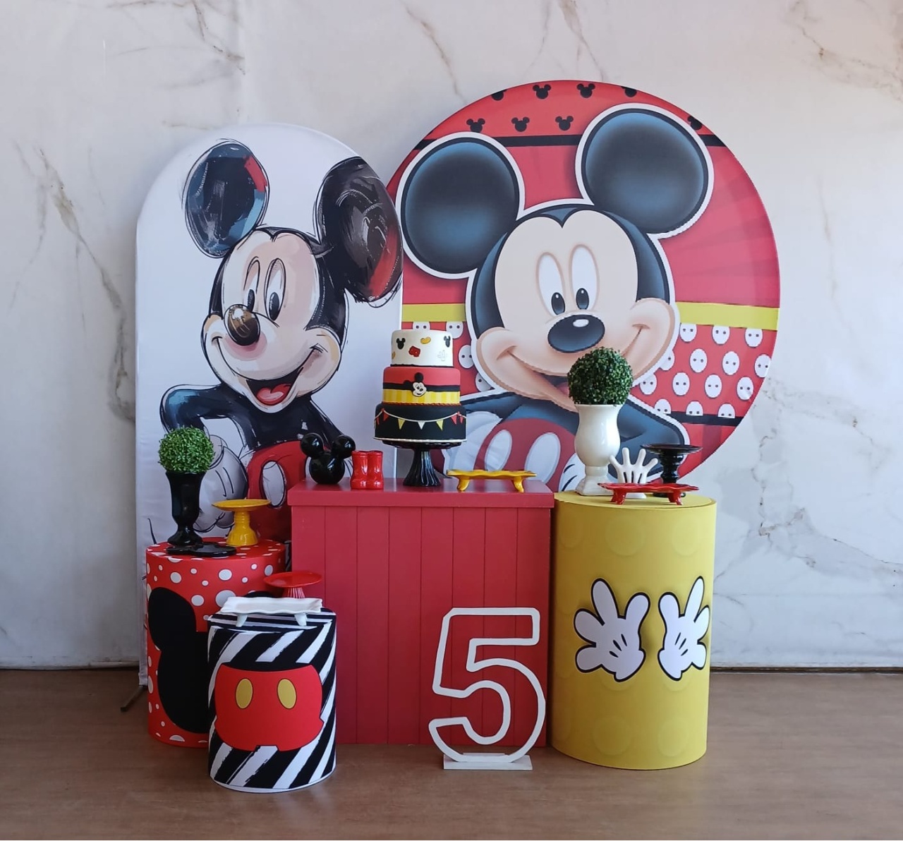 Kit Diamante Mickey Vermelho  - Cantinho da Cris Reis