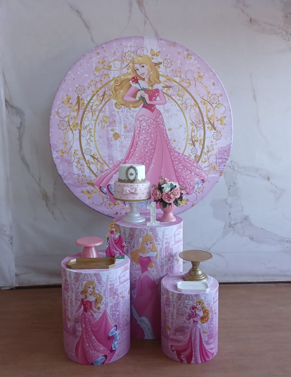 Kit Prata Princesa Aurora - Cantinho da Cris Reis