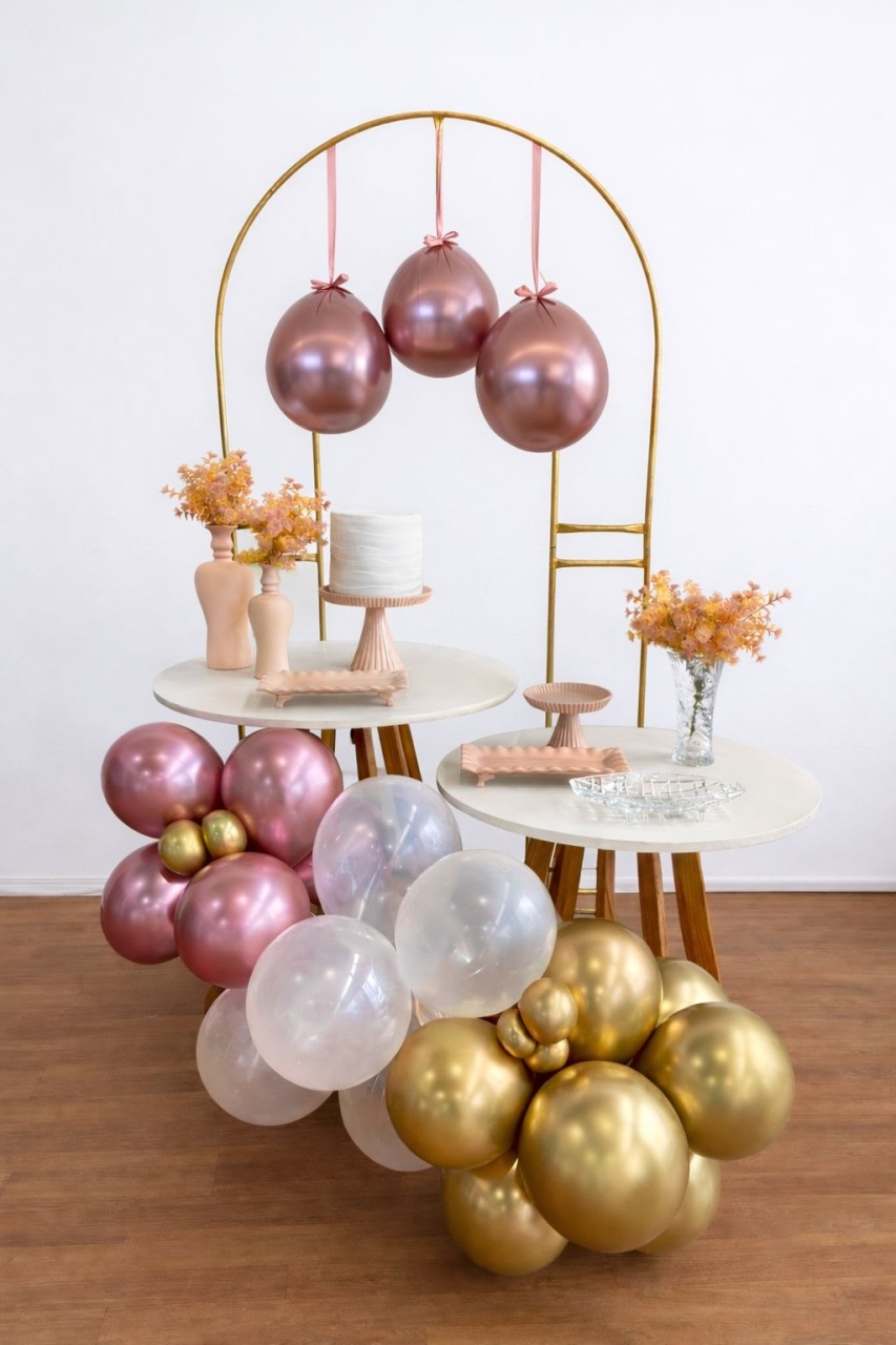 Kit Luxo Rosa E Dourado - 2 - Cantinho da Cris Reis