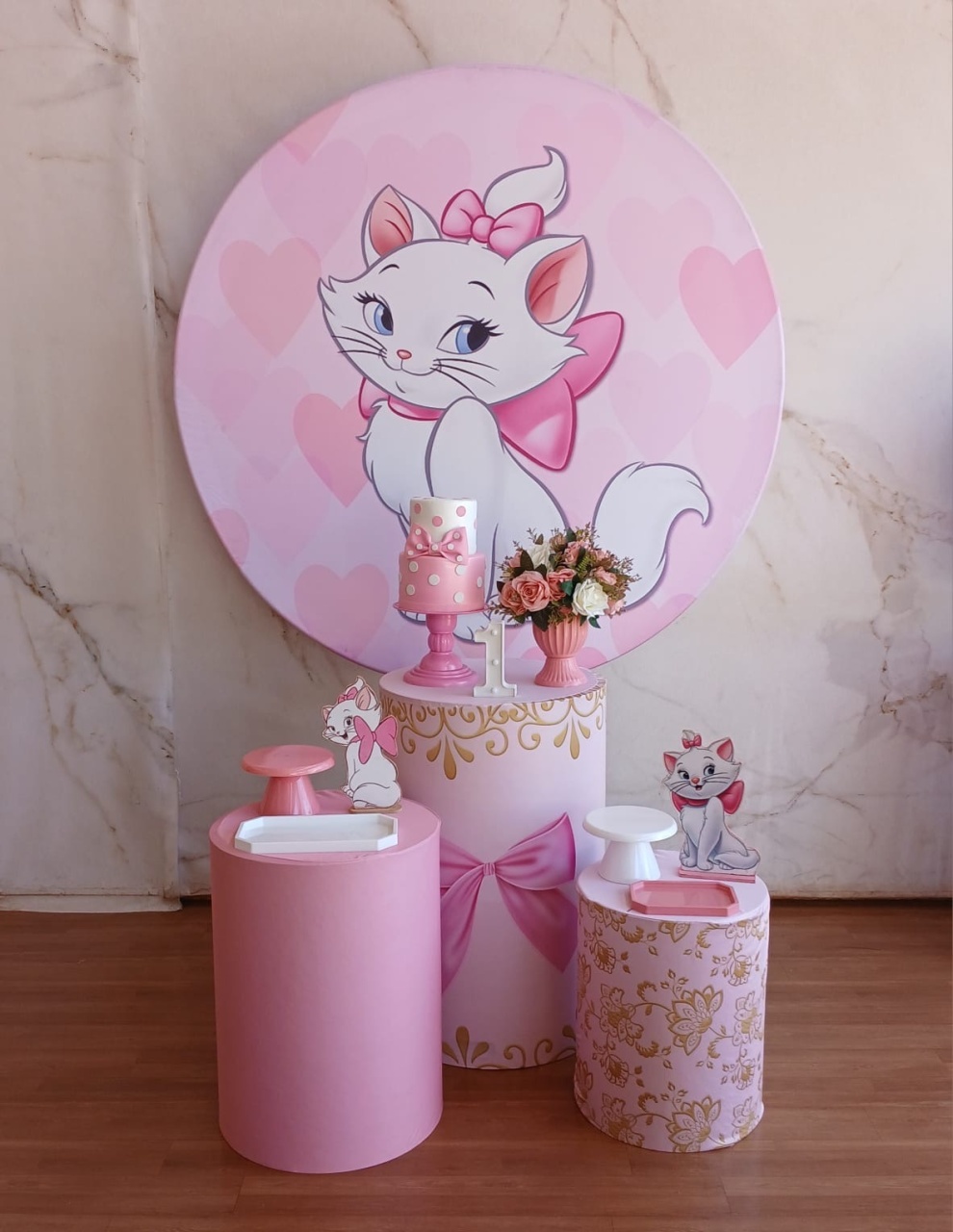 Kit Prata Gatinha  Marie - Cantinho da Cris Reis