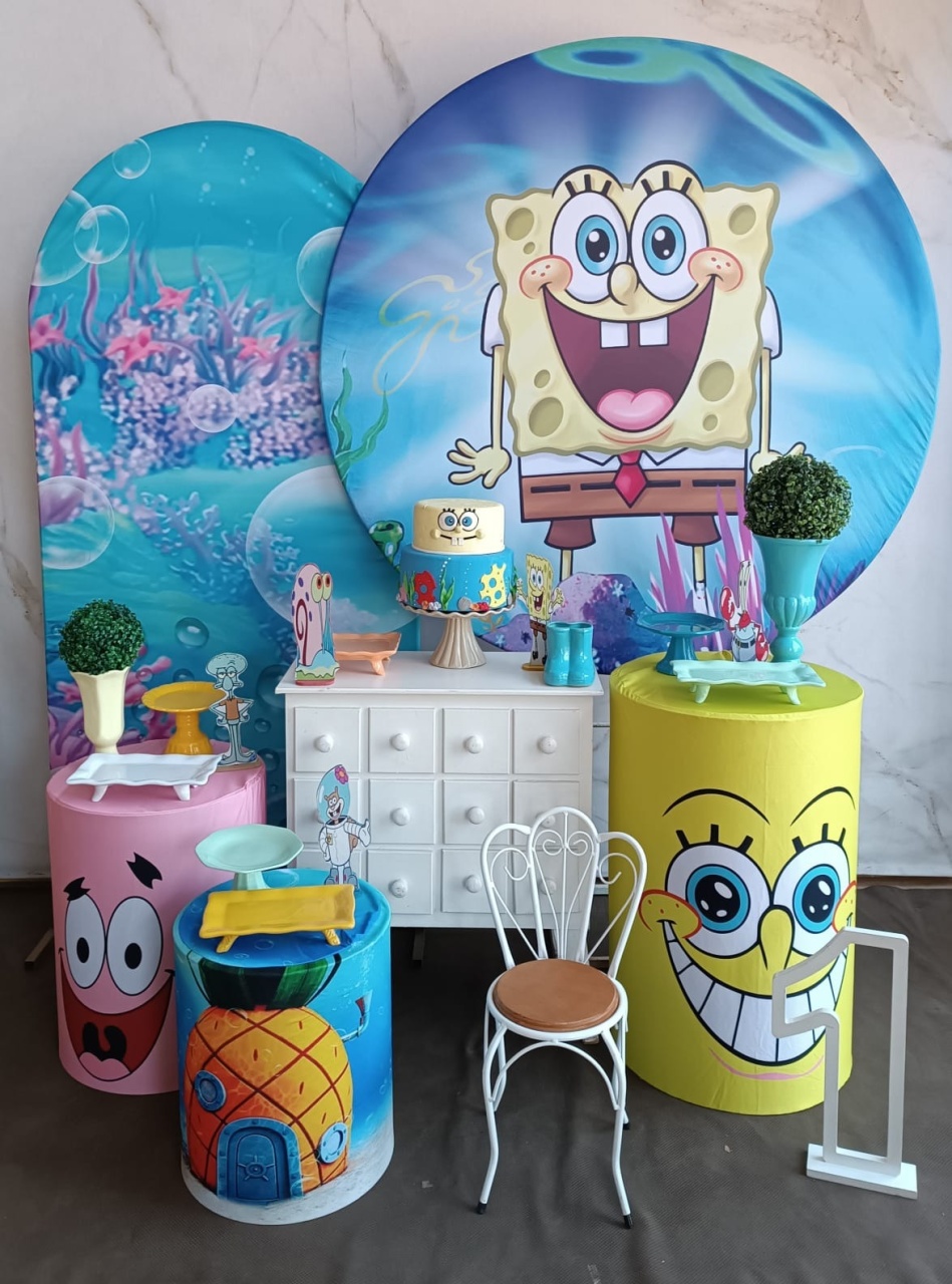 Kit Diamante Bob Esponja  - Cantinho da Cris Reis