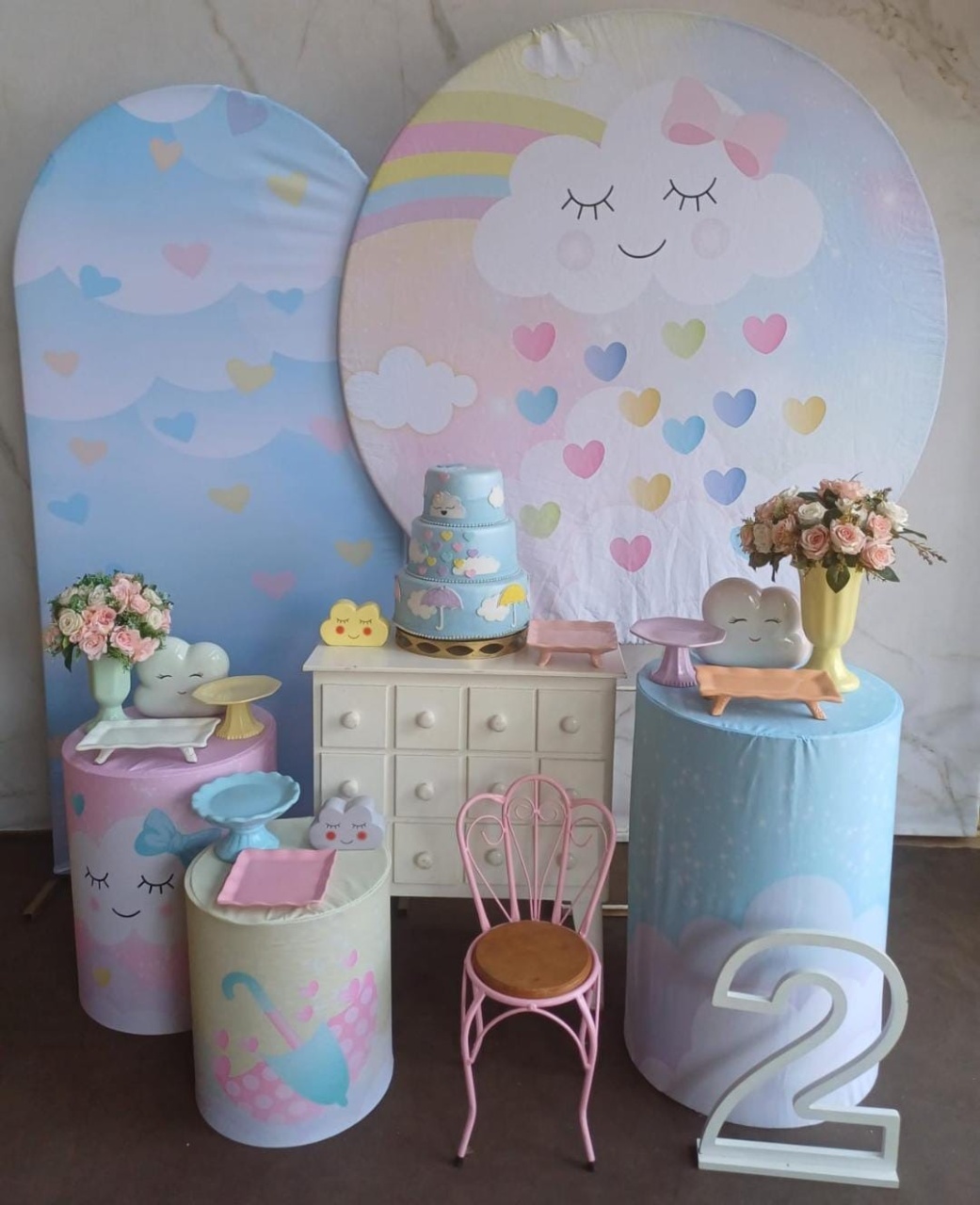 Kit Diamante Chuva de Amor Menina - Cantinho da Cris Reis