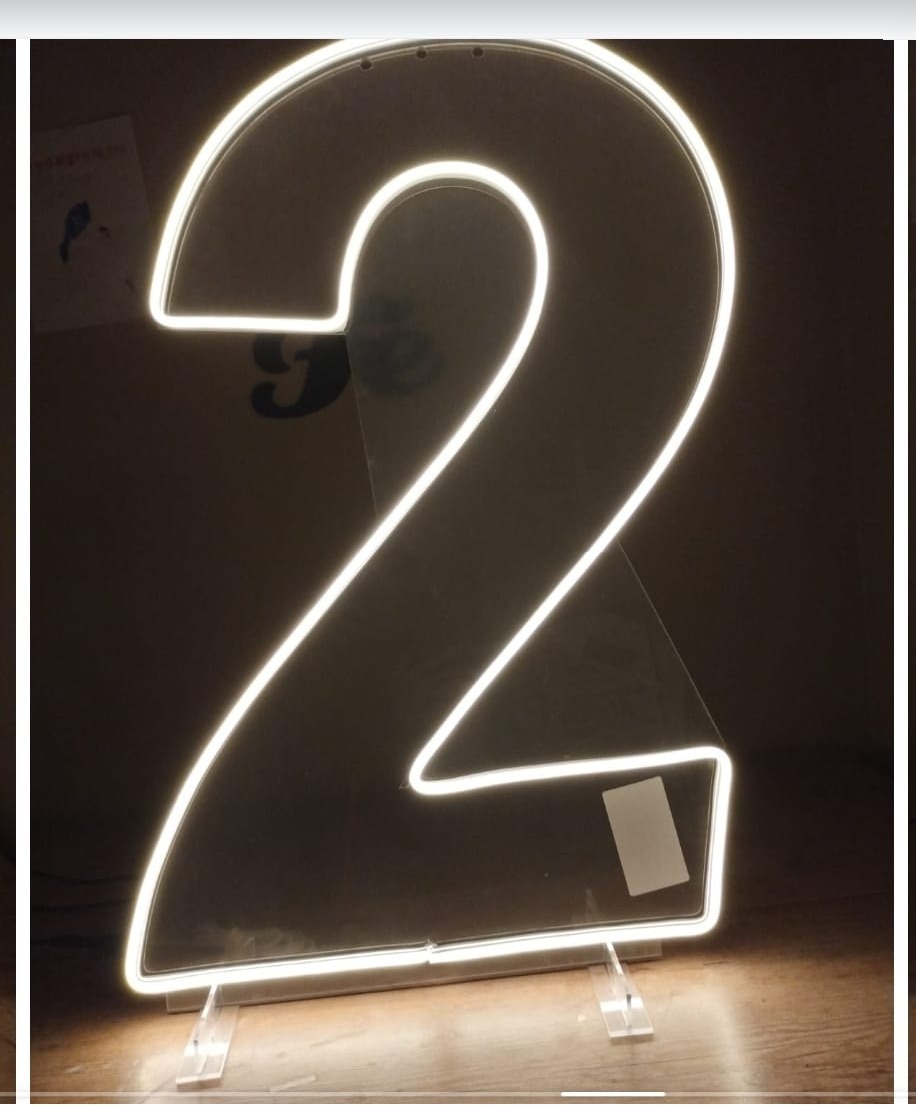 Numero 2 Led  (50Cm) - Cantinho da Cris Reis