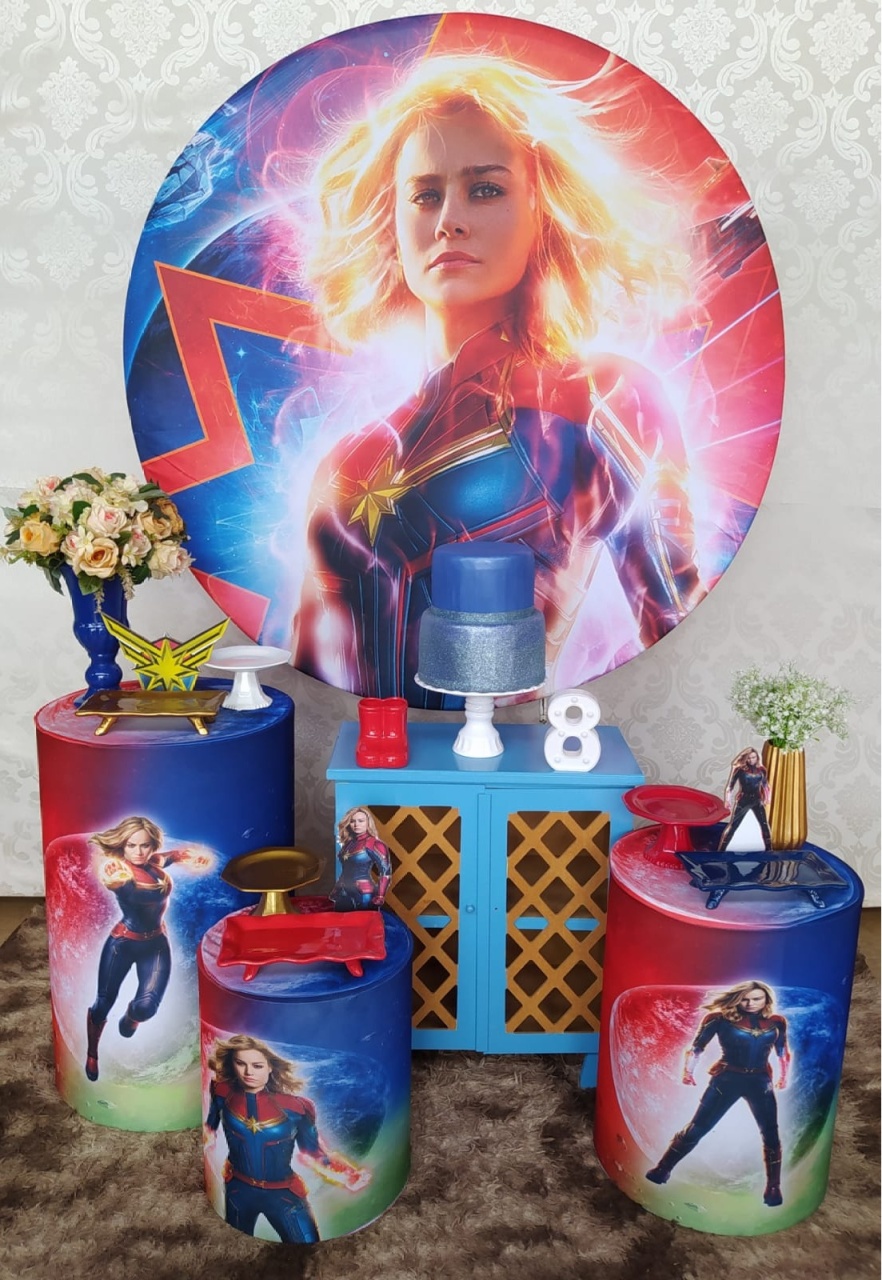 Kit Ouro Capitã Marvel - Cantinho da Cris Reis