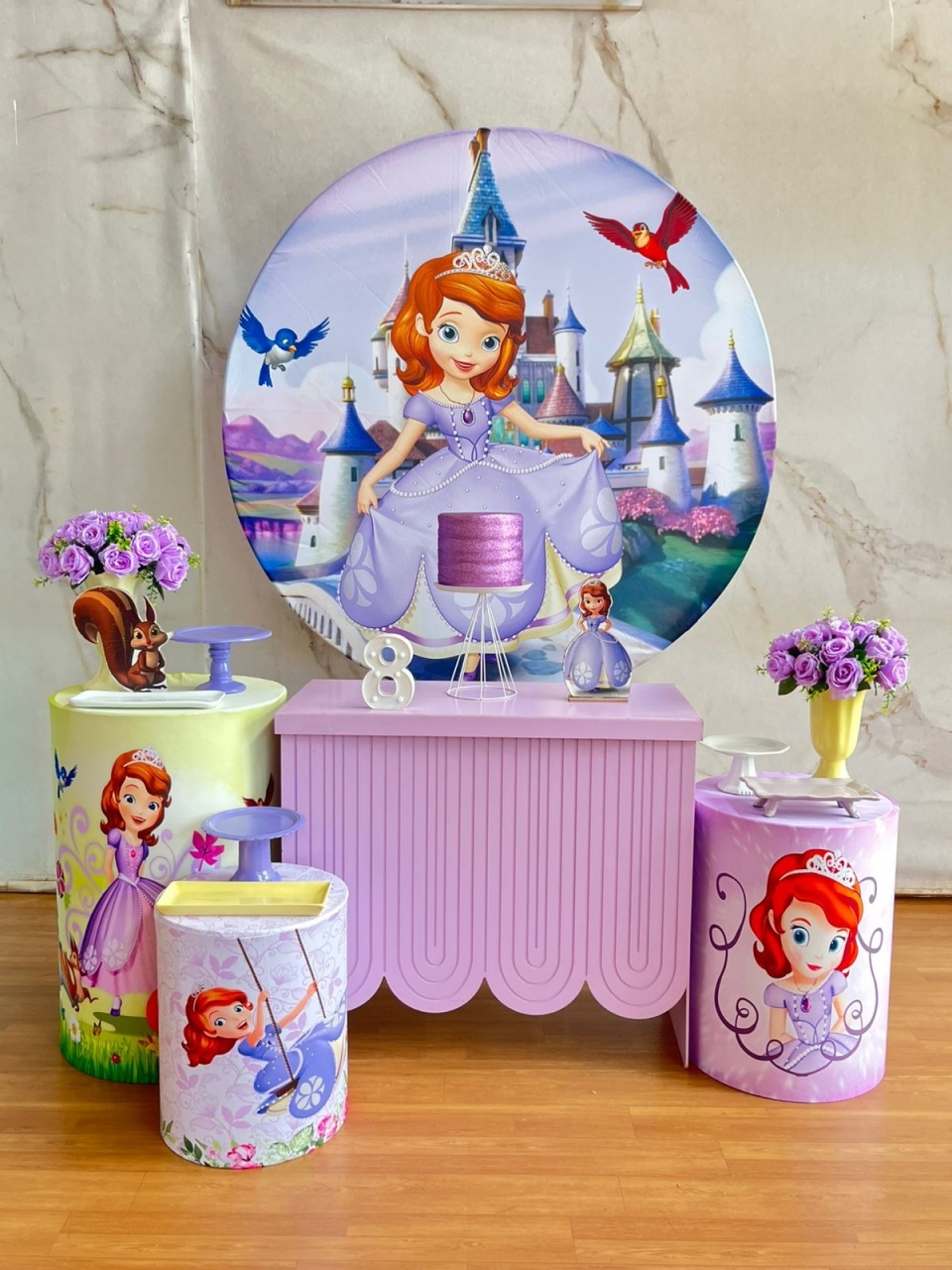 Kit Ouro  Princesa Sofia- Modelo 2   - Cantinho da Cris Reis
