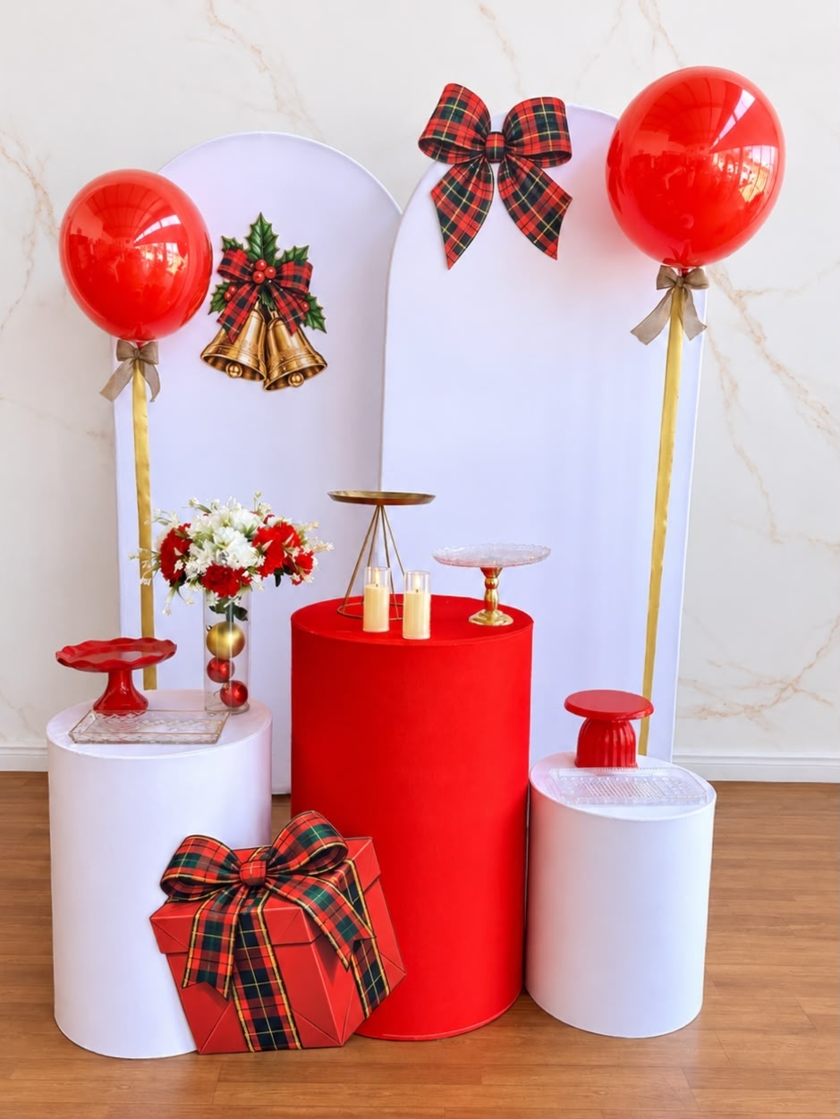 Cenário Natal 4- Com Balões - Cantinho da Cris Reis