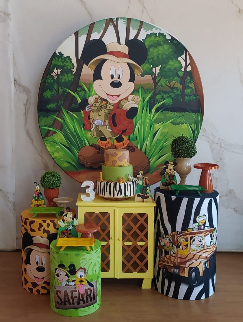 Kit Ouro Mickey Safari - Cantinho da Cris Reis