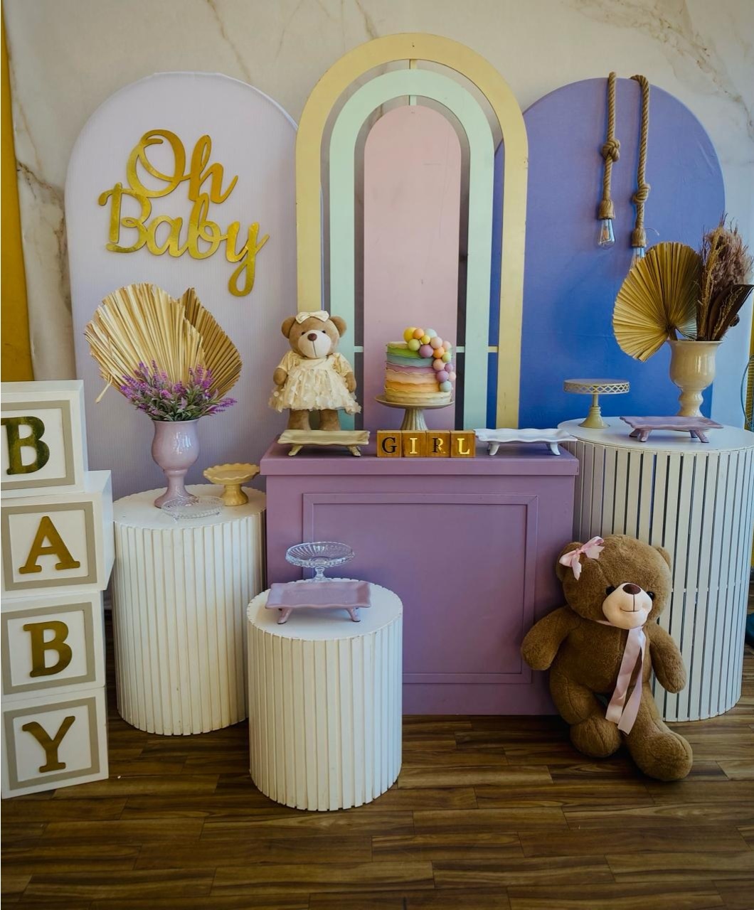 Kit Chá de Bebê Menina- Luxo - Cantinho da Cris Reis