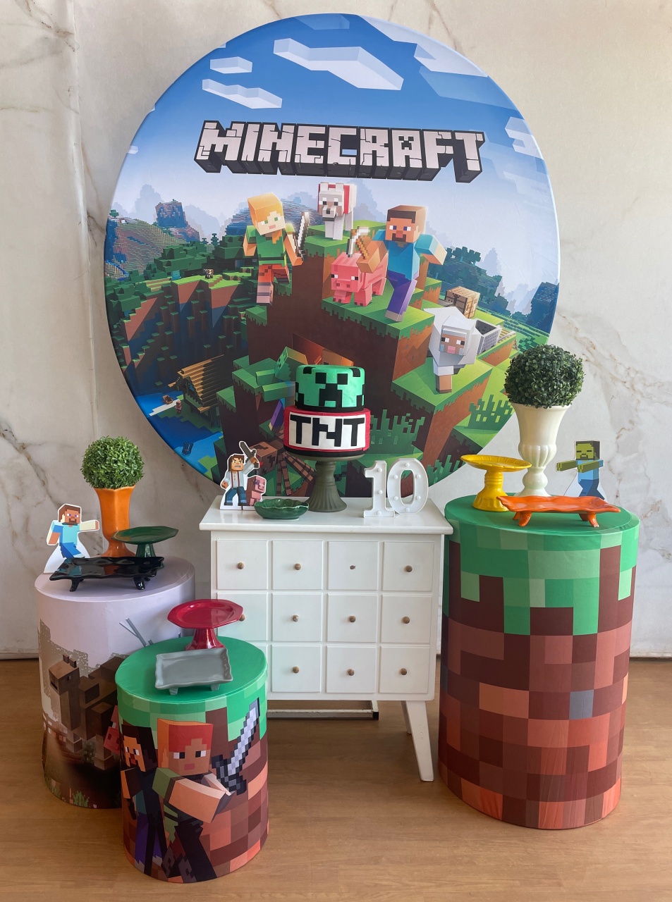 Kit Ouro Minecraft 2 - Cantinho da Cris Reis