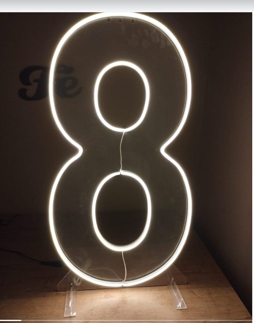 Número 8 Led (50Cm ) - Cantinho da Cris Reis