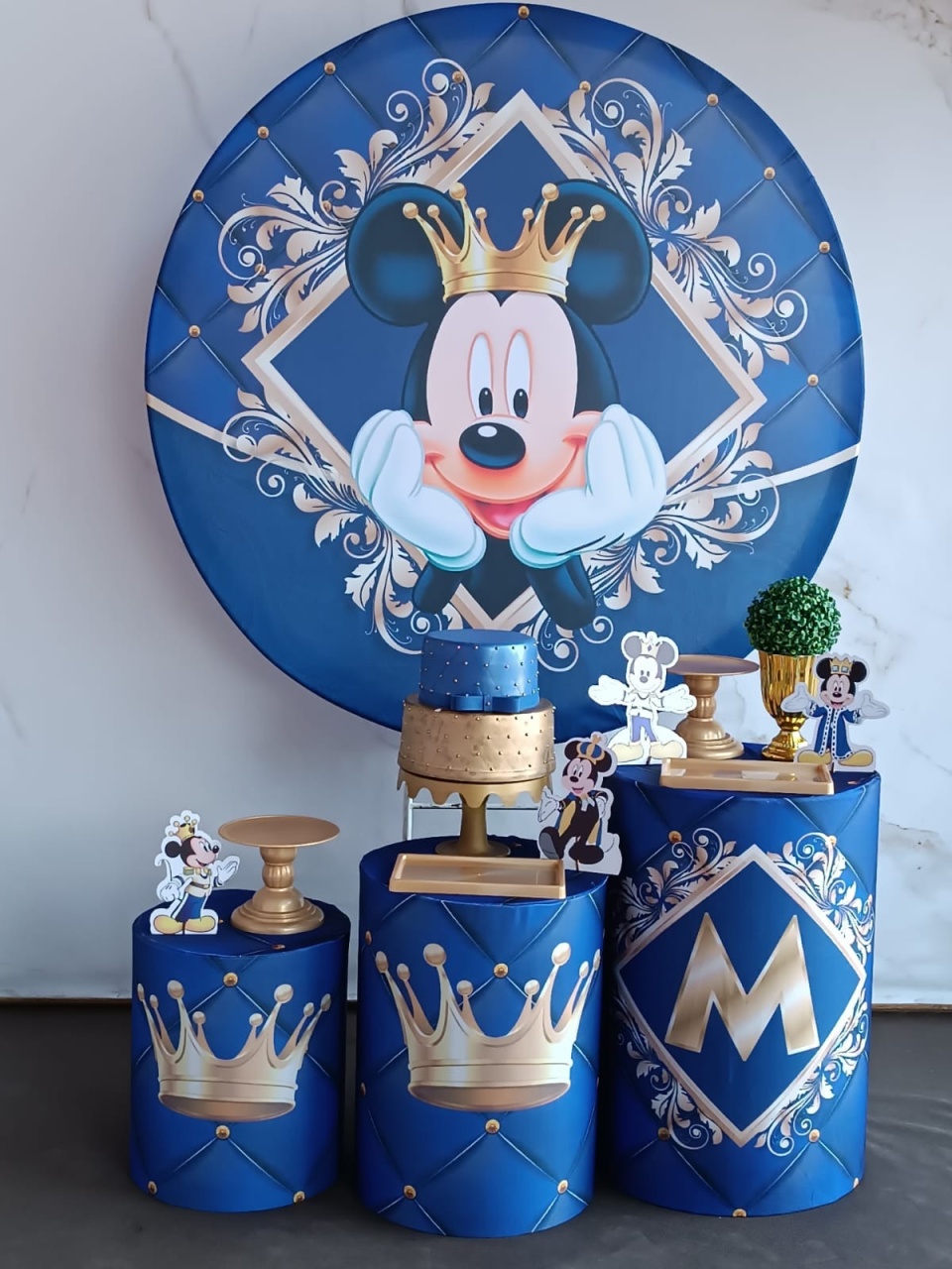 Kit Prata Mickey Reinado - Cantinho da Cris Reis