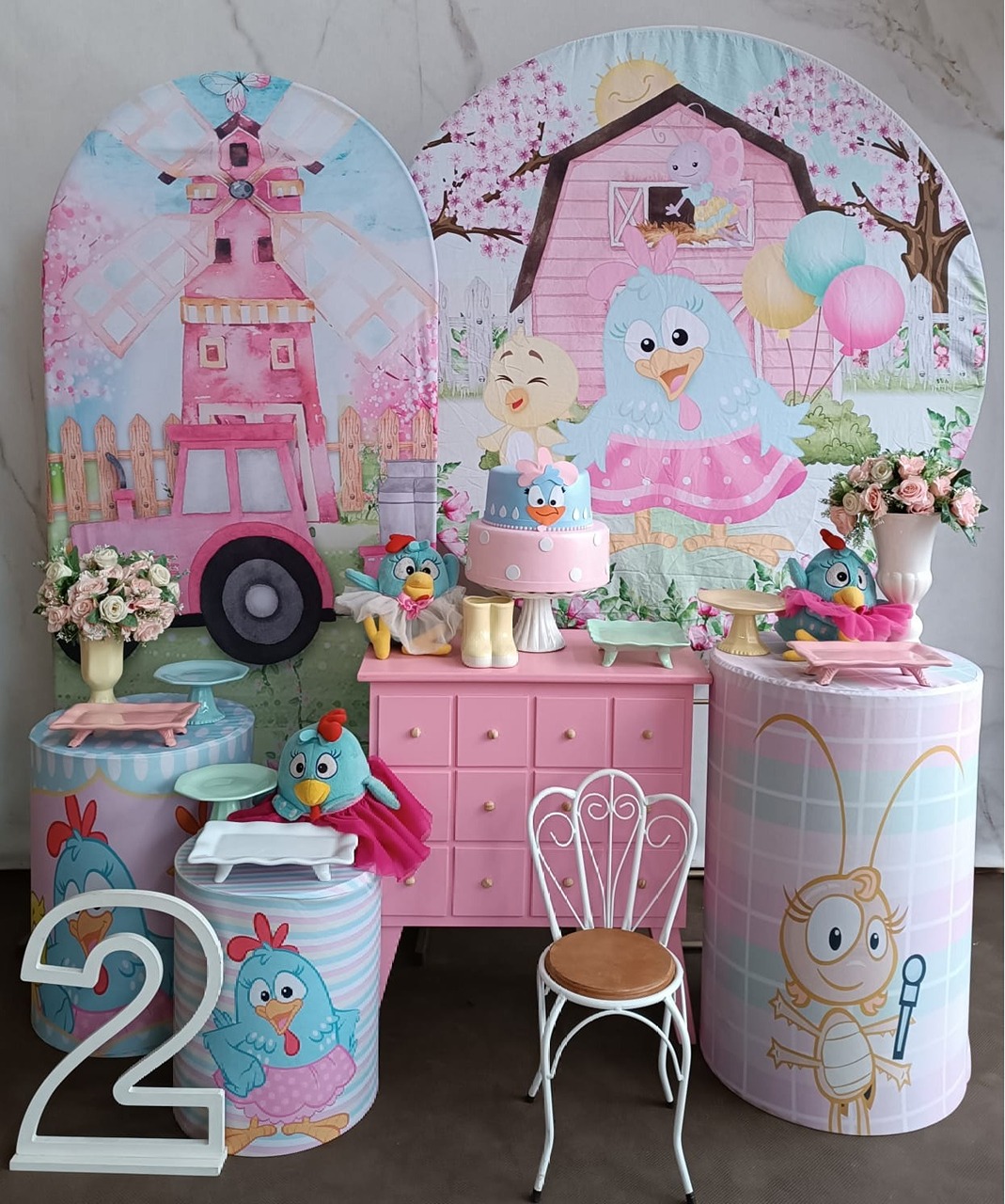 Kit Diamante Galinha Pintadinha Menina  - Cantinho da Cris Reis