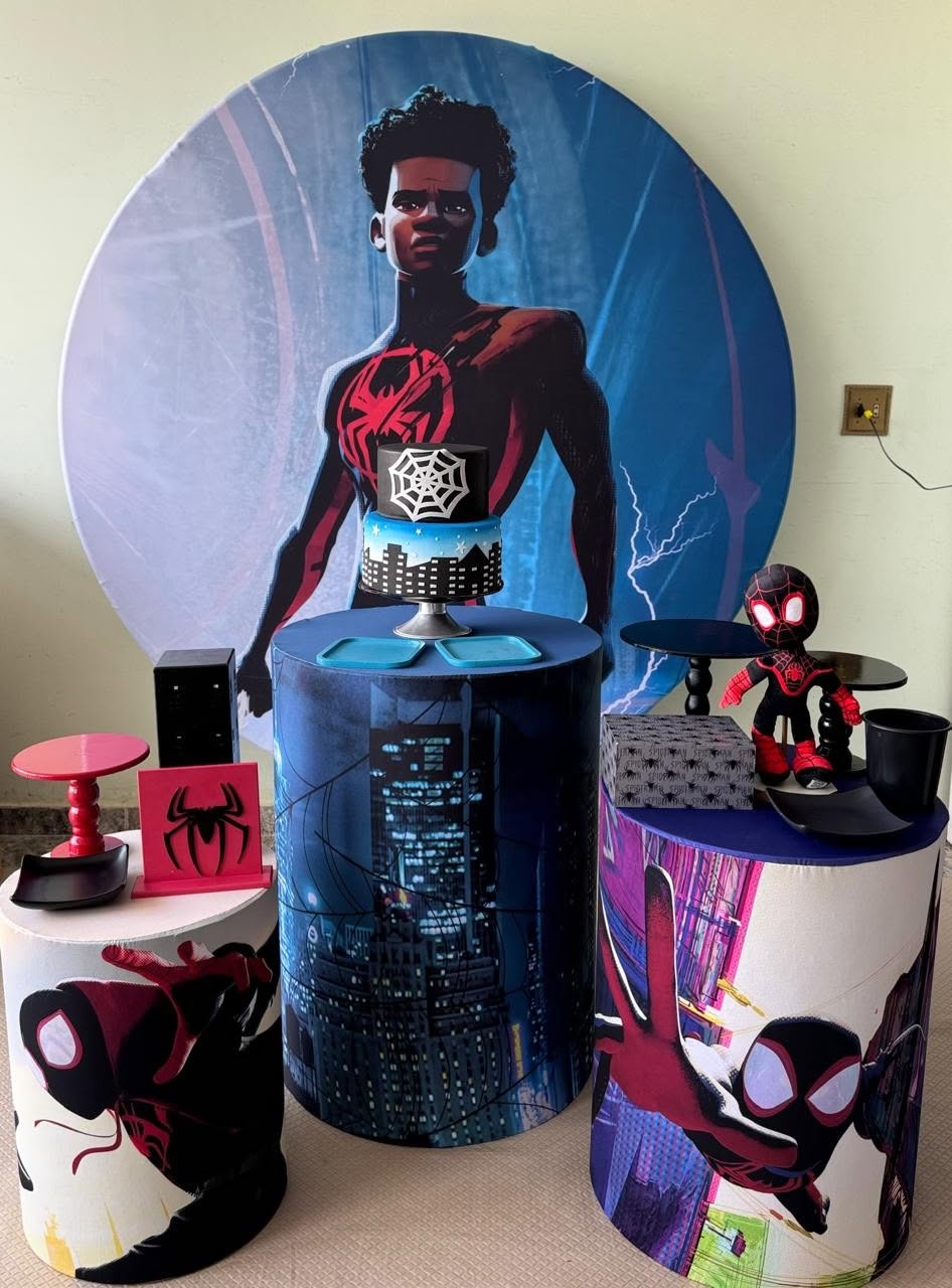 Homem Aranha Miles Morales - FABIANA LOPES DECORACOES