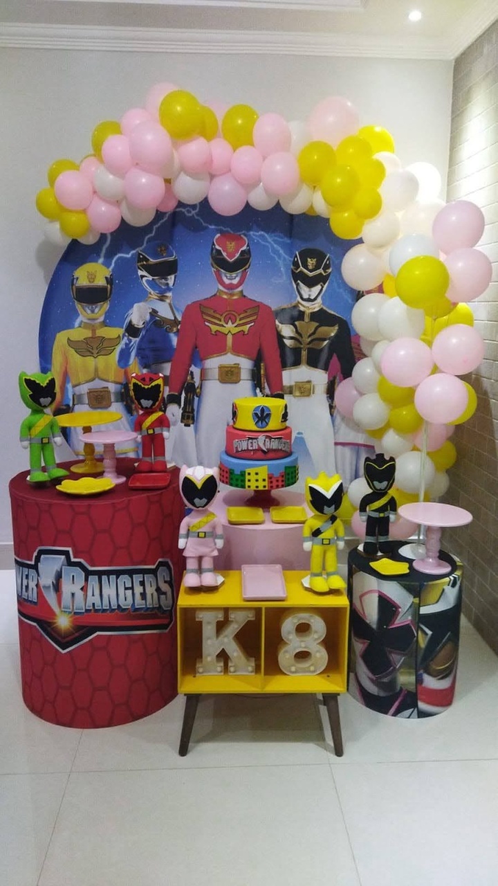 Power Rangers Menina - FABIANA LOPES DECORACOES
