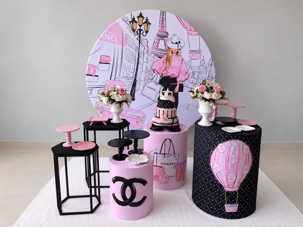Chanel + Mesa Ferro - FABIANA LOPES DECORACOES