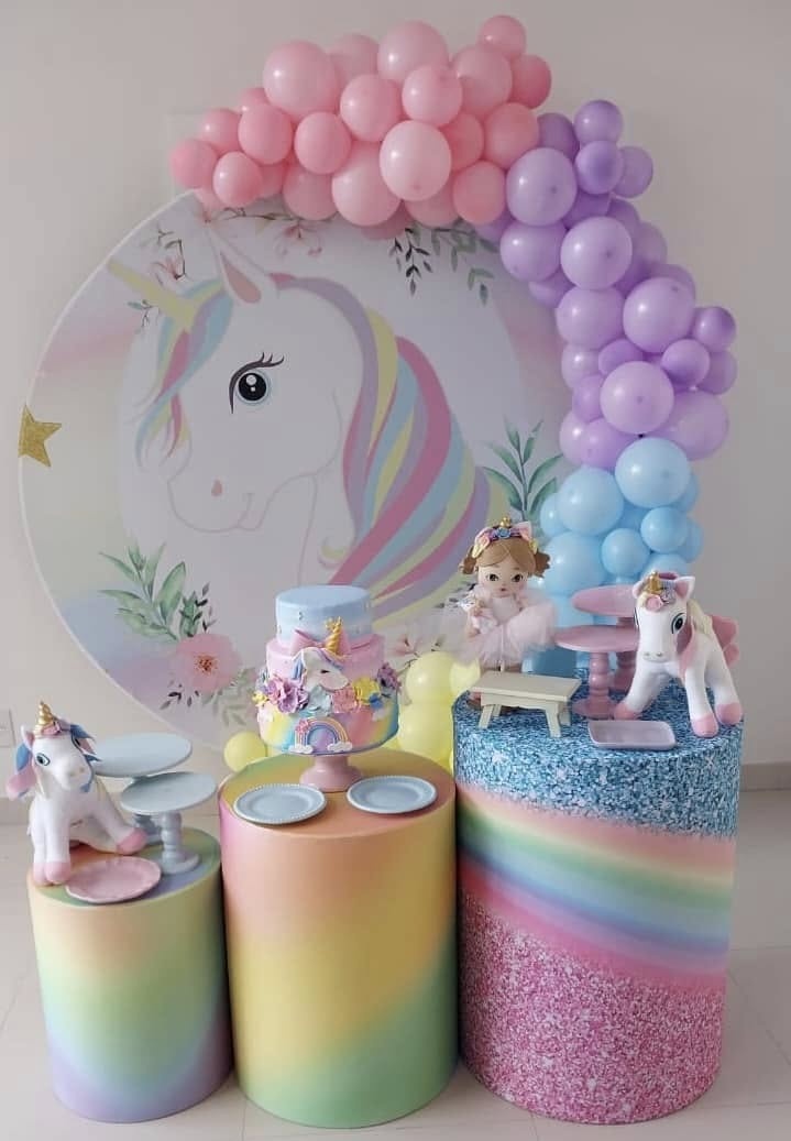 Unicornio 3 Cilindros - FABIANA LOPES DECORACOES