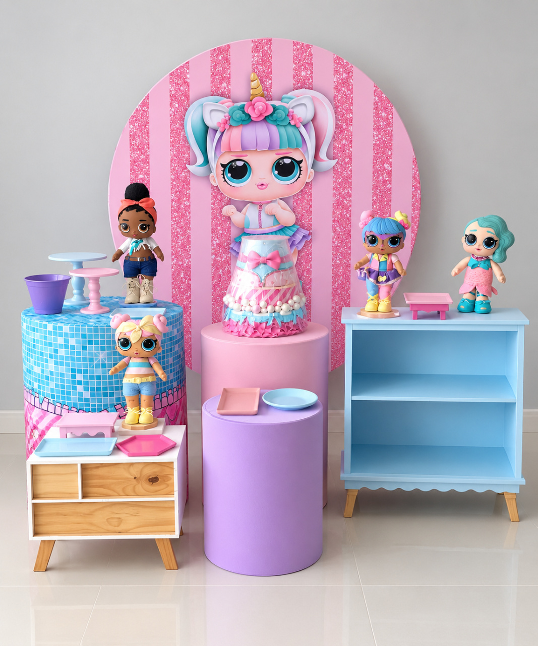 Lol Comoda Azul - FABIANA LOPES DECORACOES
