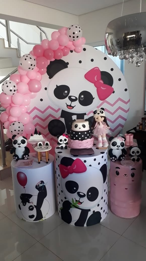 Panda Rosa - FABIANA LOPES DECORACOES