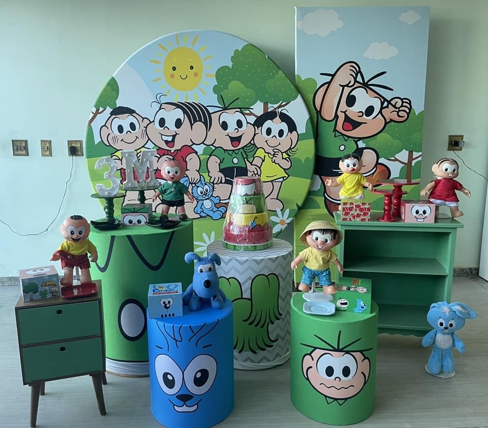 Turma da Monica + Painel + Comoda - FABIANA LOPES DECORACOES