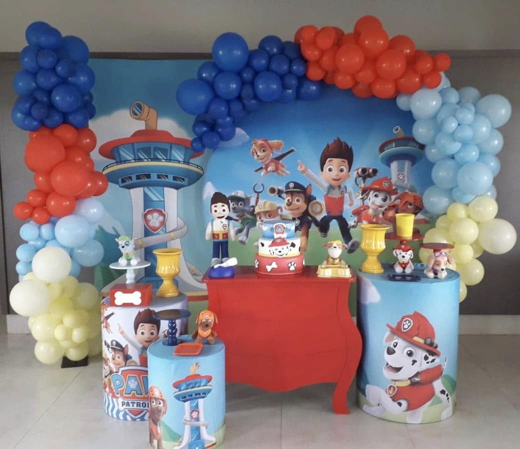 Patrulha Canina+ Mesa - FABIANA LOPES DECORACOES