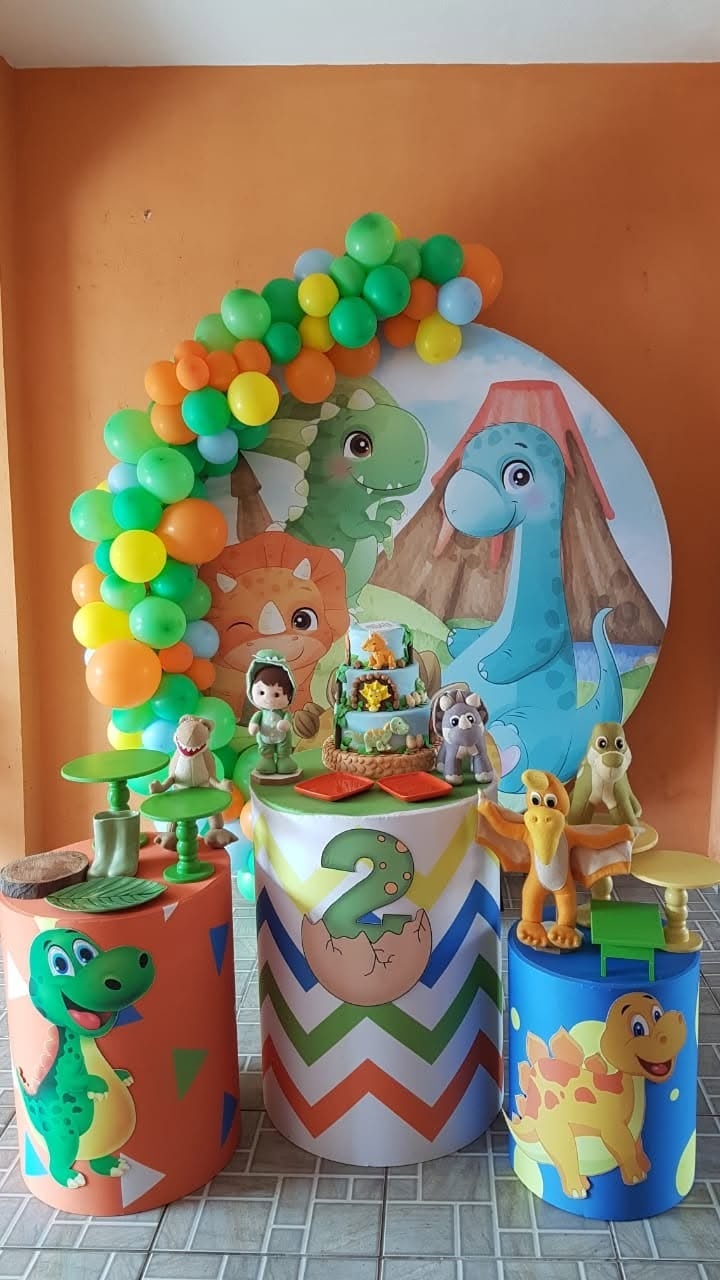 Dino Baby 3 Cilindros - FABIANA LOPES DECORACOES