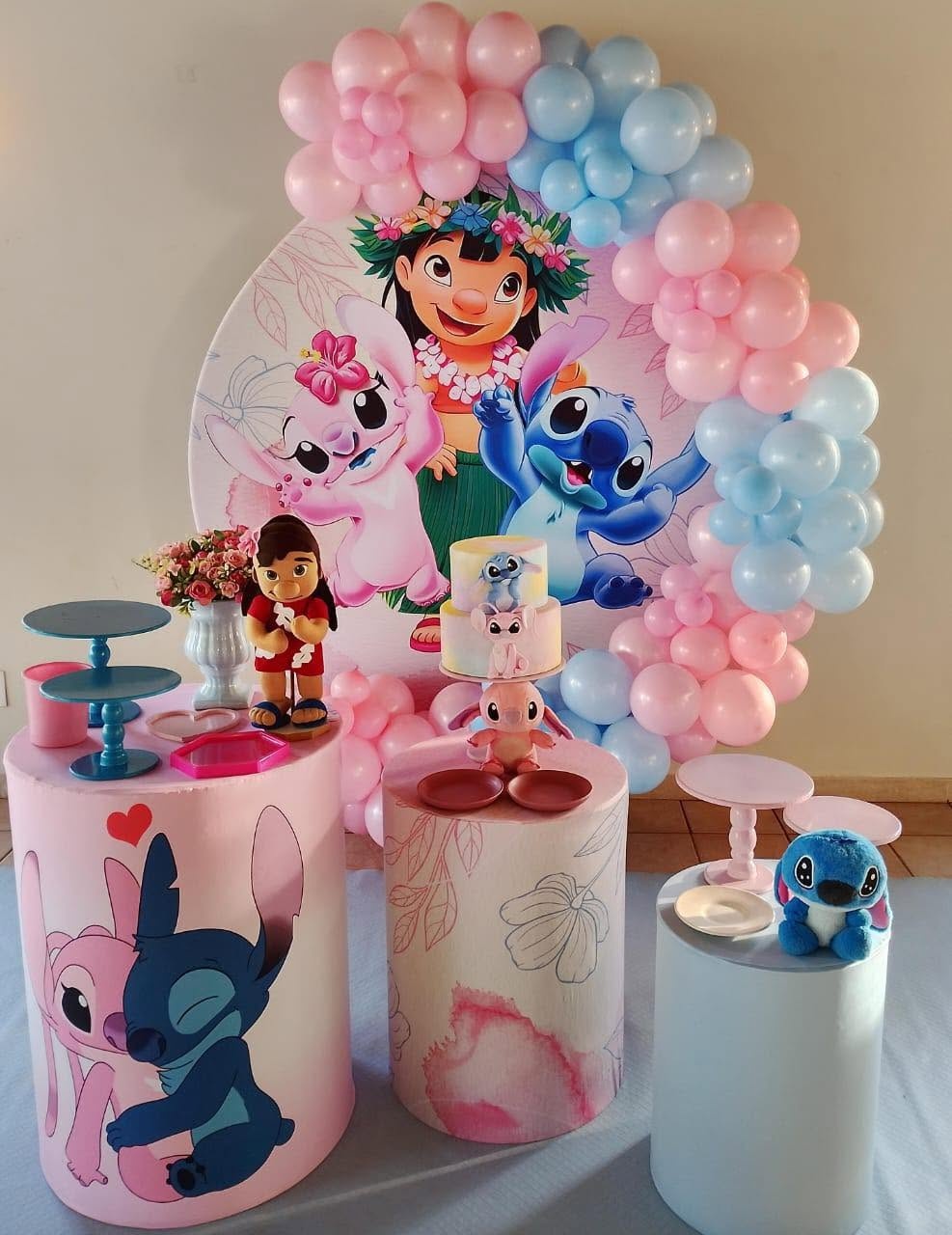 Lilo Stitch Rosa - FABIANA LOPES DECORACOES