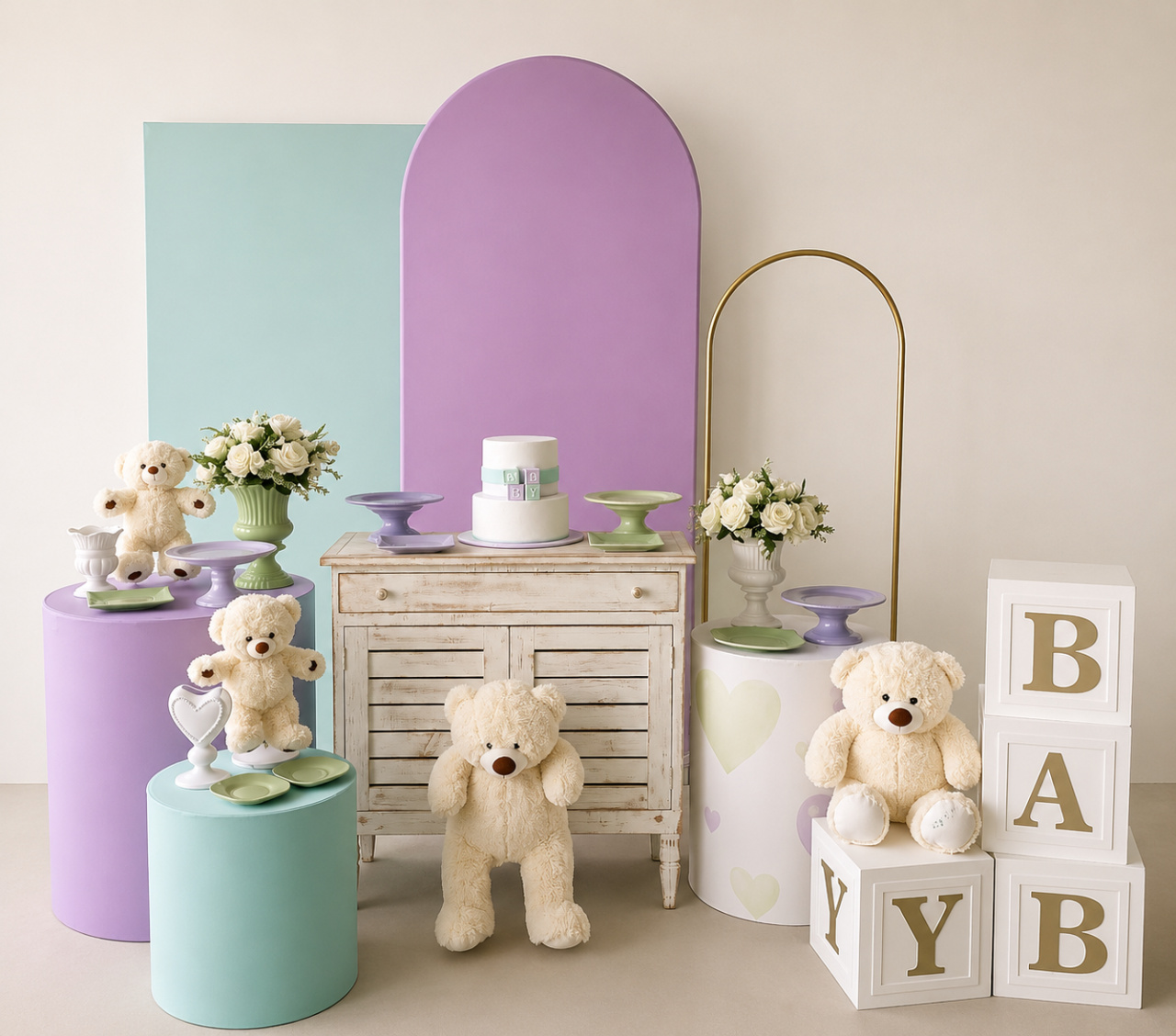 Chá Revelação Lilas Thifane - FABIANA LOPES DECORACOES