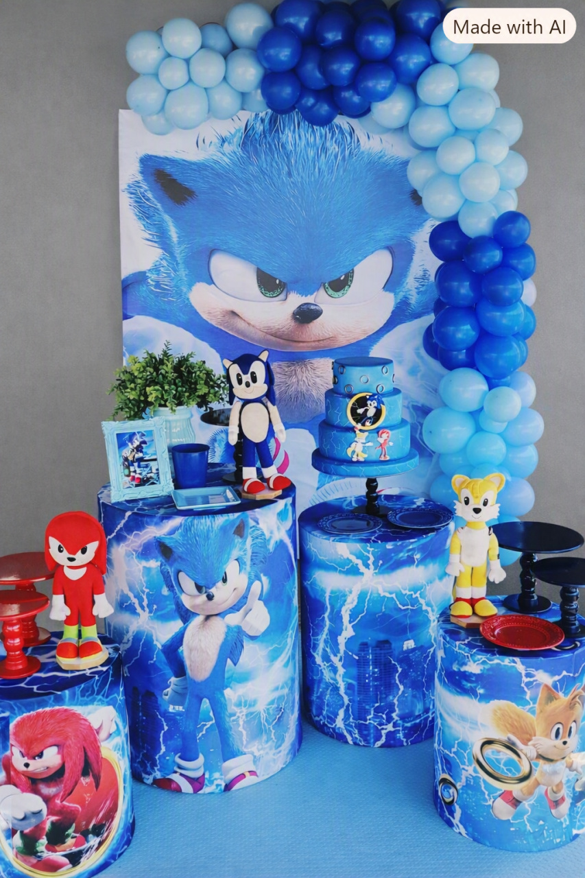 Sonic Painel 1,50 X 2,20 - FABIANA LOPES DECORACOES