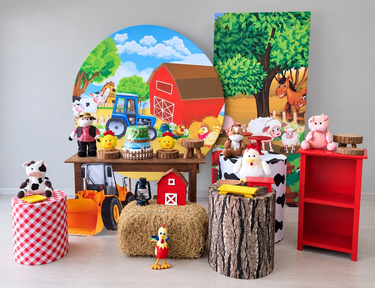 Fazendinha Placa + Mesa - FABIANA LOPES DECORACOES