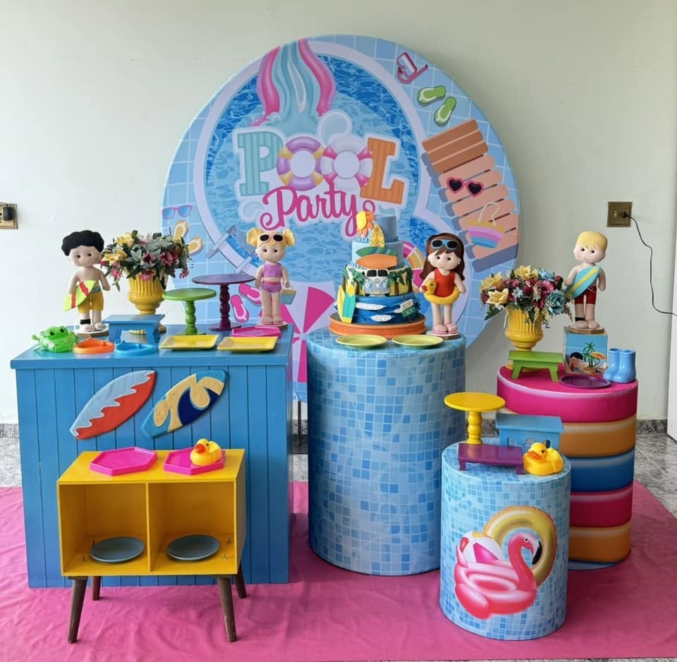 Pool Party + Mesa - FABIANA LOPES DECORACOES