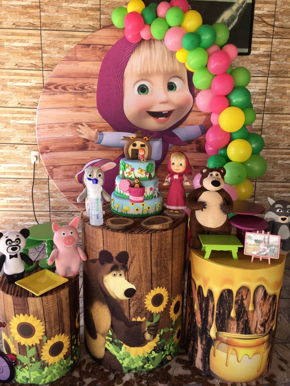 Masha E O Urso Capa Personalizada - FABIANA LOPES DECORACOES