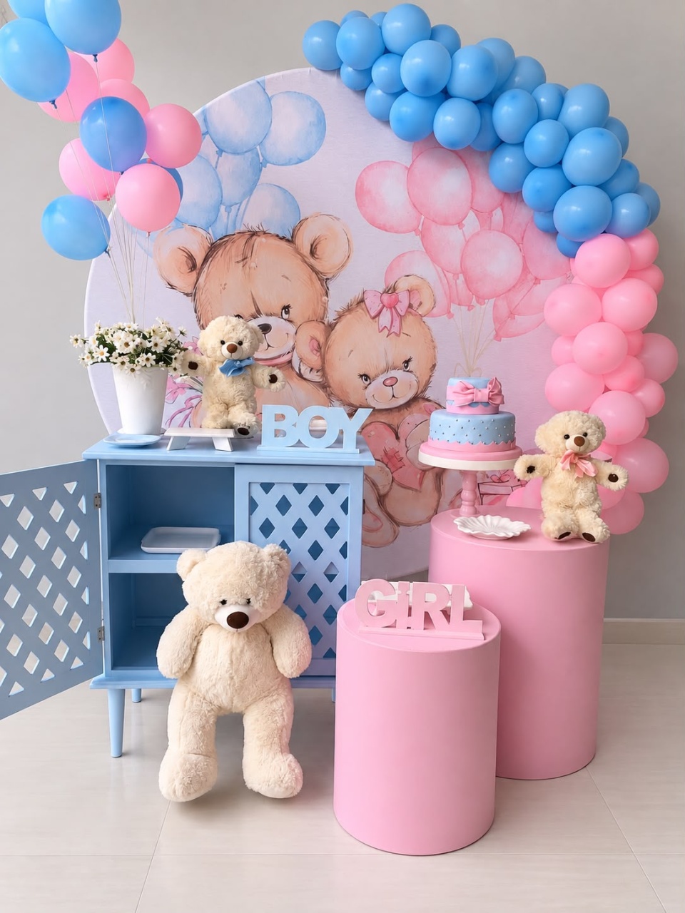 Chá Revelação + Comoda - FABIANA LOPES DECORACOES