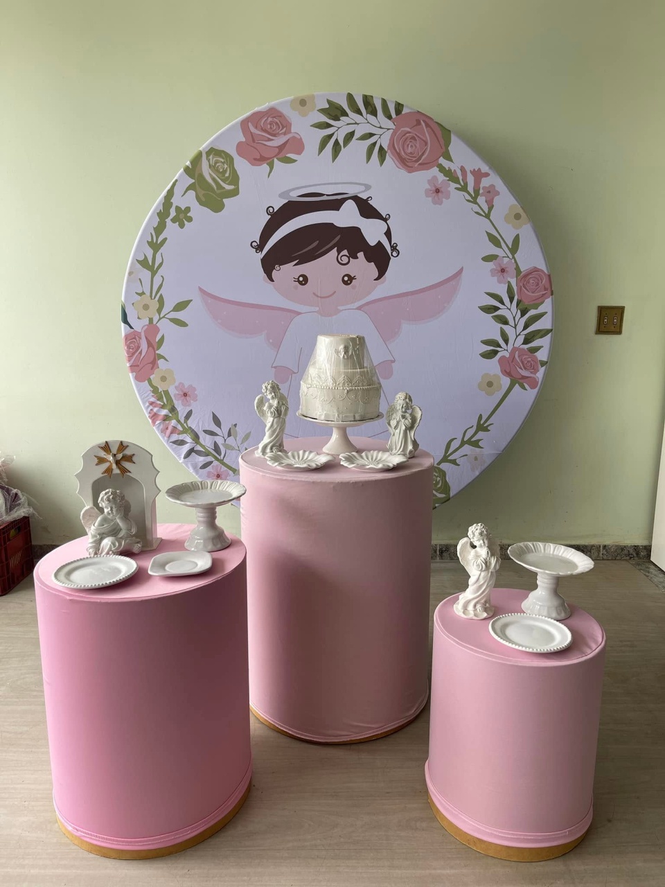 Batizado Rosa - FABIANA LOPES DECORACOES