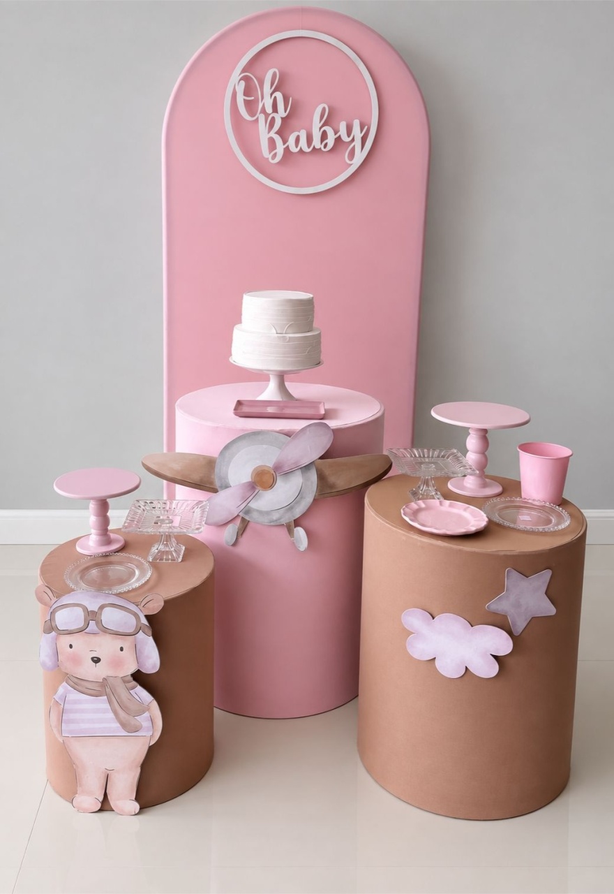 Chá de Bebe Urso Aviador - FABIANA LOPES DECORACOES