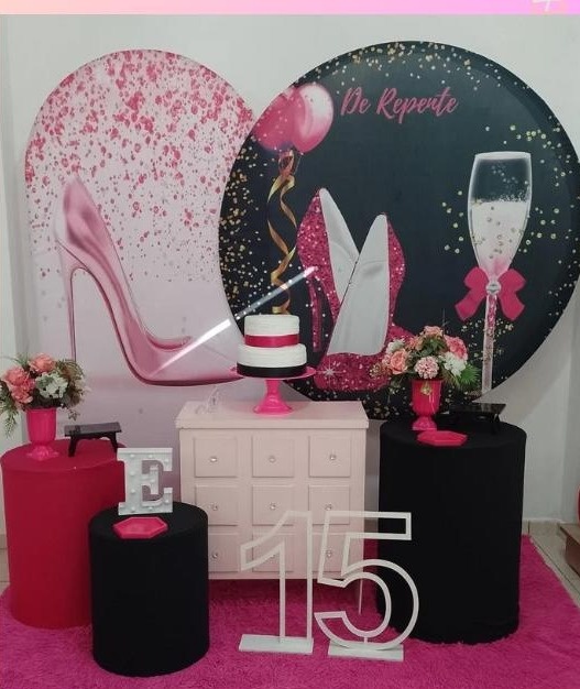 Adulto Pink E Preto Kit Ouro - Liviarts Criativa