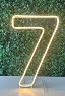 Numero 7 de Led de Acrlico 40 Cm - Liviarts Criativa