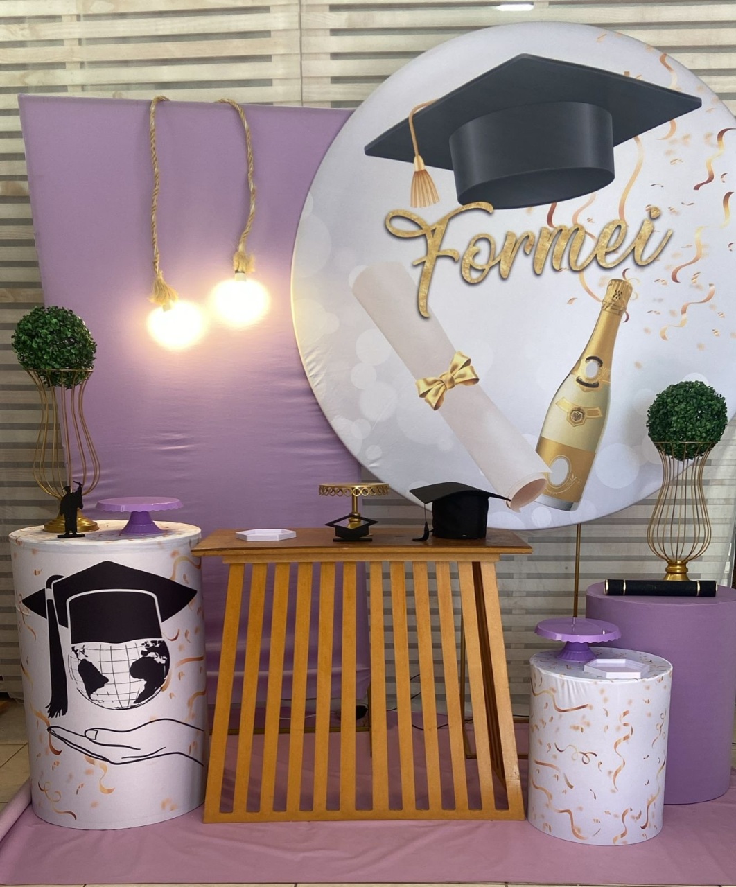 Formatura Lilás Kit Ouro - Liviarts Criativa