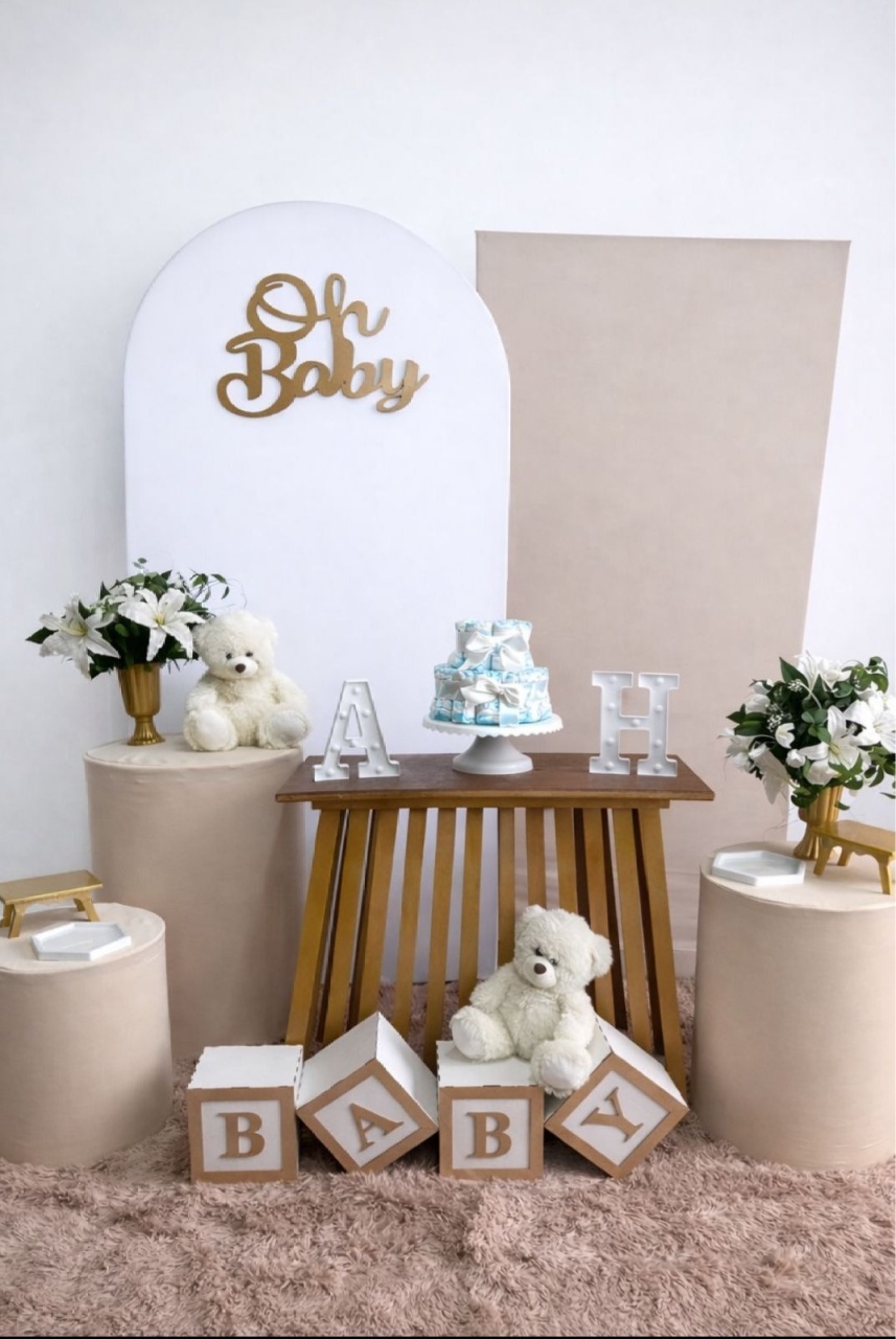 Chá de Bb Nude Kit Ouro - Liviarts Criativa