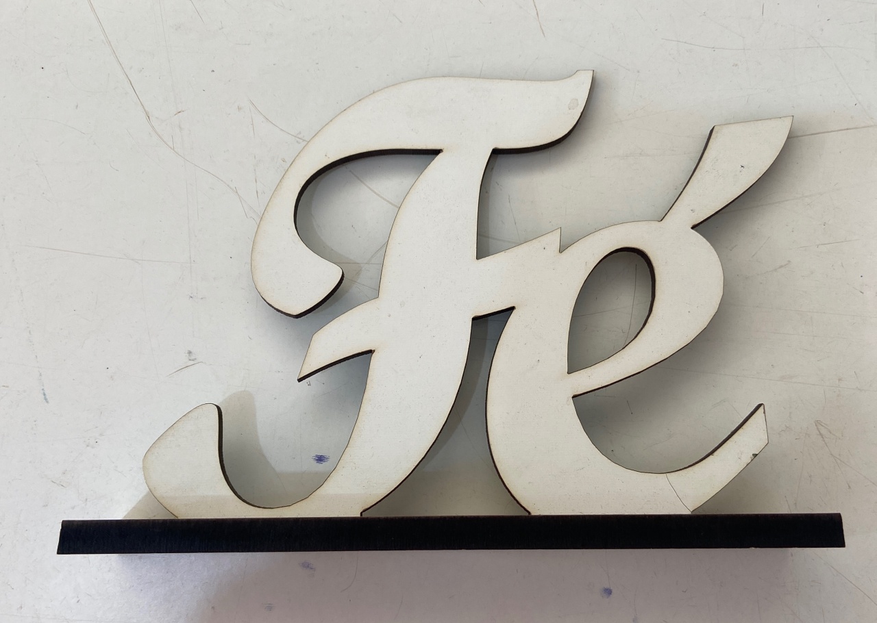 Palavra de Mesa Fé Mdf - Liviarts Criativa