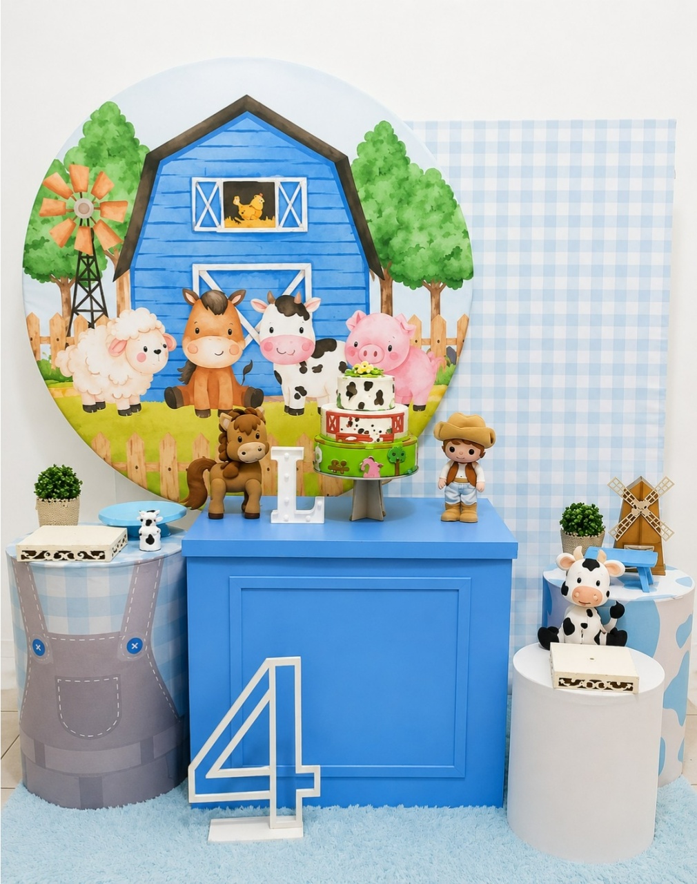 Fazendinha Azul Kit Ouro - Liviarts Criativa