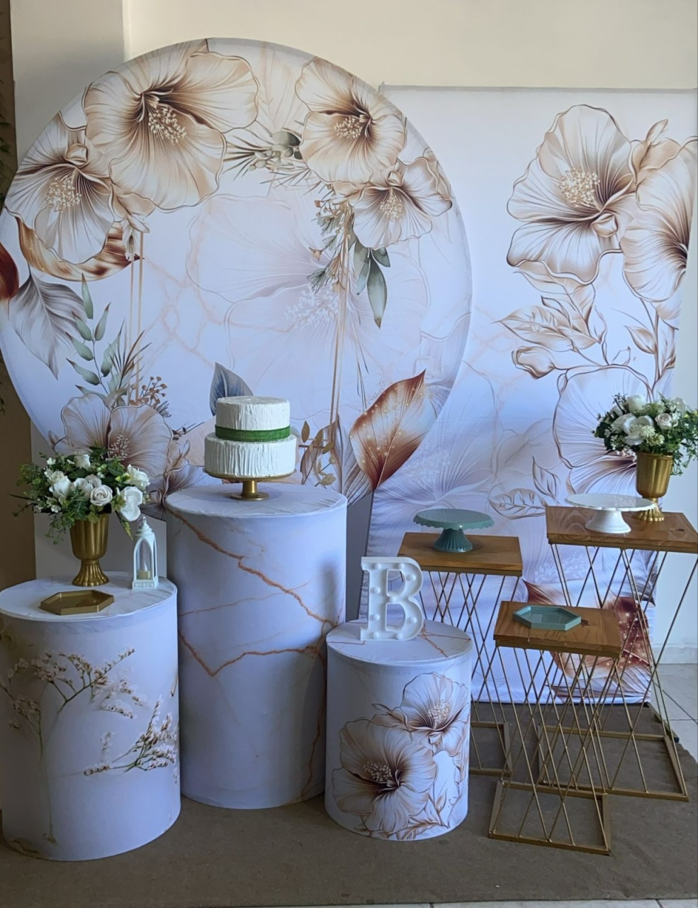 Adulto Floral Nude Kit Ouro - Liviarts Criativa