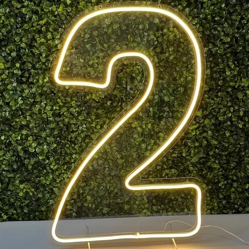Numero 2 de Led Acrilico 40Cm - Liviarts Criativa