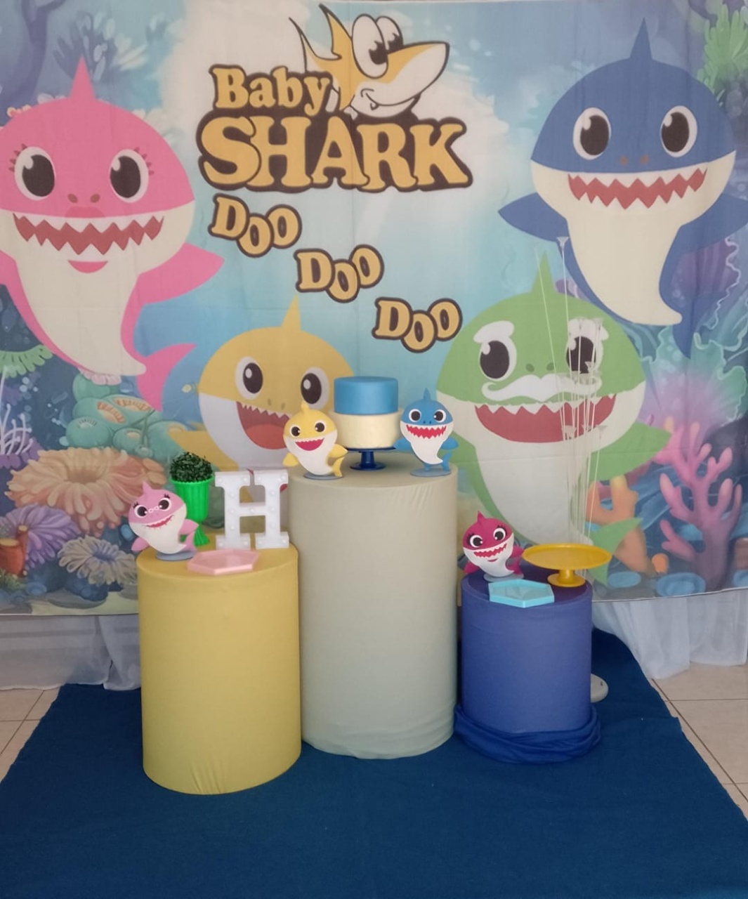 Baby Schark Kit Prata - Liviarts Criativa