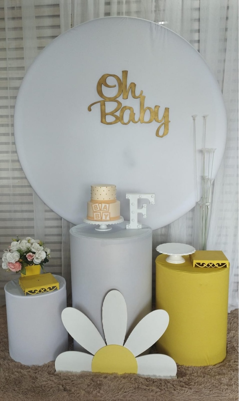 Chá de Bb Margarida Kit Prata - Liviarts Criativa