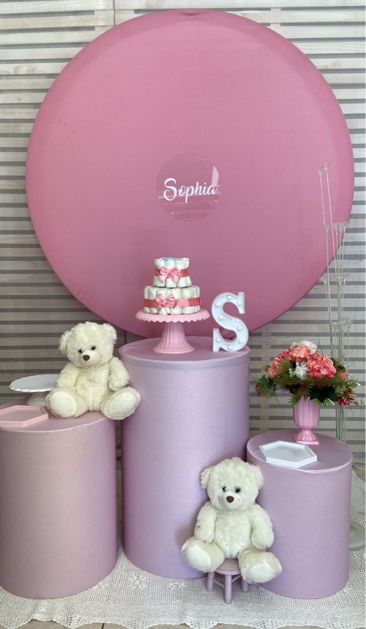 Chá de Bb Rose/ Kit Prata C/ Adicional Personalizaçao - Liviarts Criativa