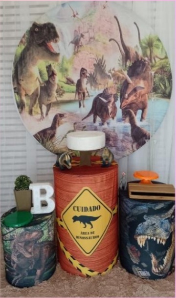 Dinossauro Kit Prata - Liviarts Criativa