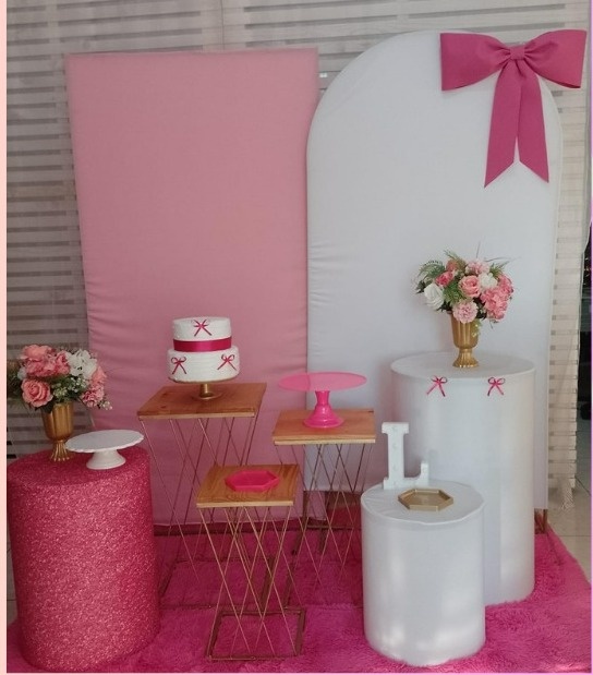 Adulto Laço Rosa Kit Ouro - Liviarts Criativa