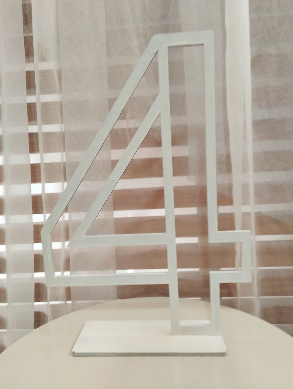Numero Mdf Chão 4 - Liviarts Criativa